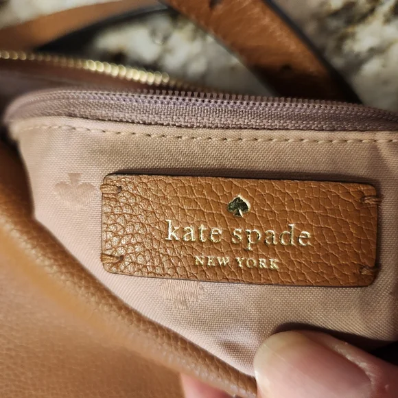 Kate Spade Purse, Camel, Tan Pebbled Leather Shoulder Bag. EUC Warm Gingerbread - Picture 16 of 16
